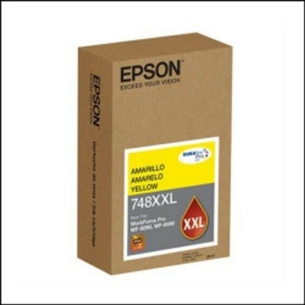 Cartucho de Tinta Epson T748XXL amarillo WorkForce Pro 6590, 8590