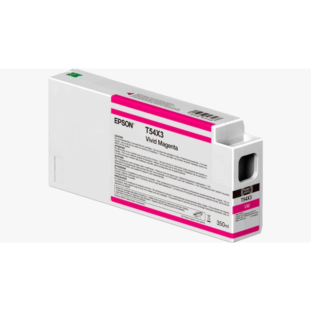 Cartucho de Tinta para Impresora Epson UltraChrome HD T54X300 Color Magenta Vivo Contenido 350ml Compatible con SureColor SC-P6000 STD, SureColor SC-P8000 STD