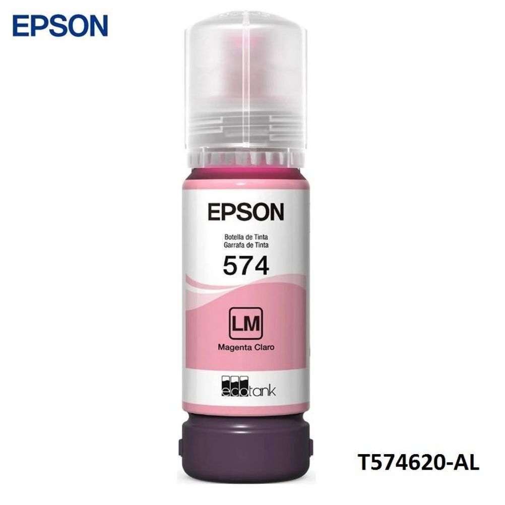 Tinta Epson T574 Color Magenta Claro Compatible con EcoTank L8050 L18050