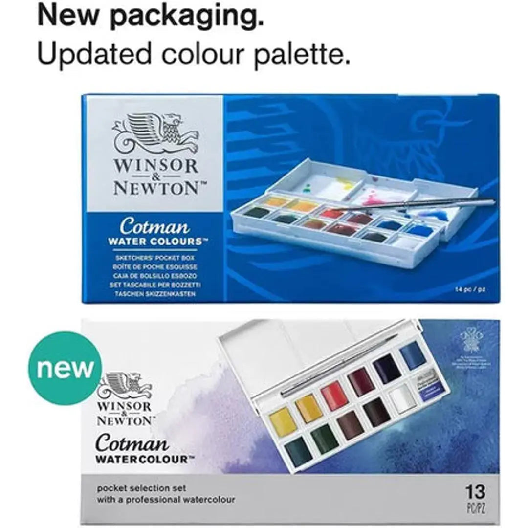 Acuarelas Winsor & Newton Cotman Estuche Portátil 12 Colores