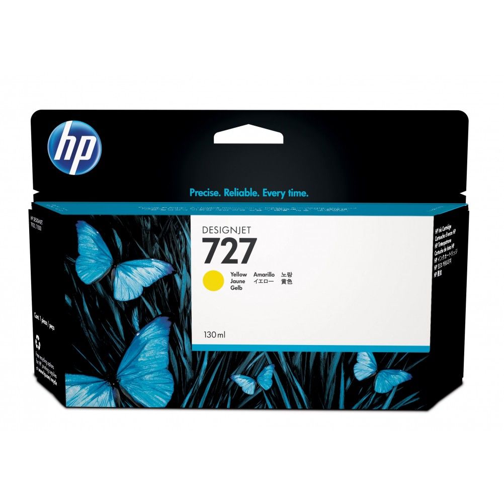 Cartucho de Tinta HP 727 Amarillo Rendimiento Estandar HP DesignJet T920, T1500, T930