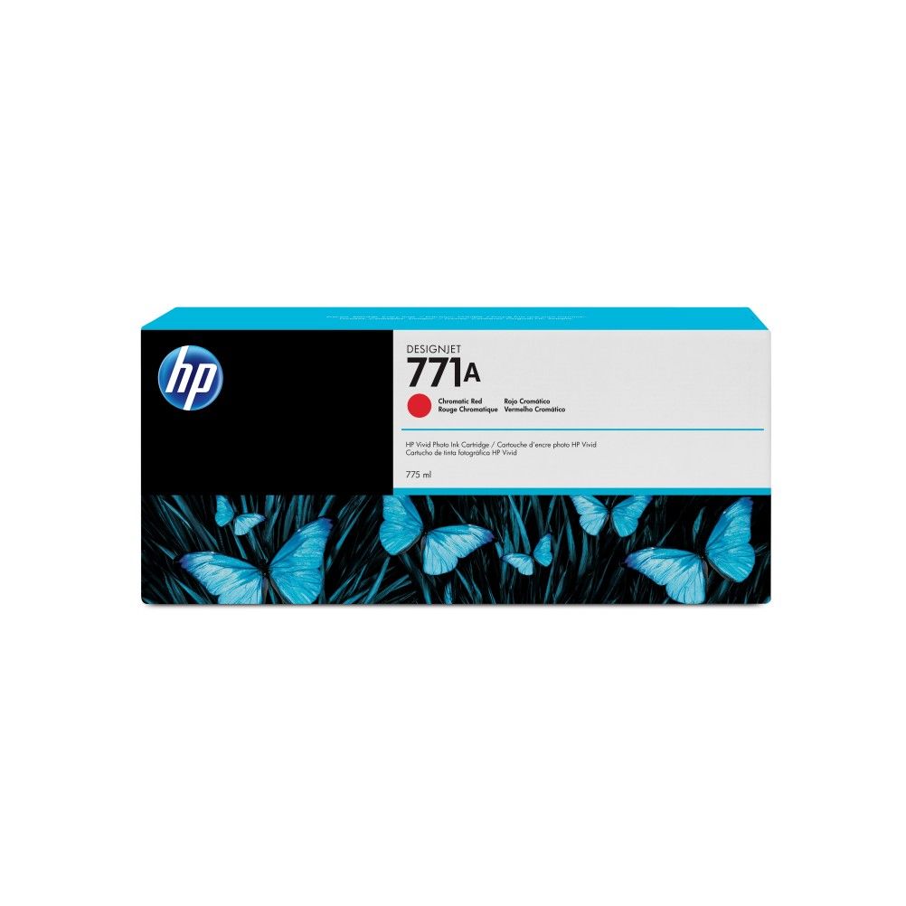 Tinta Impresora Cartucho HP 771A Rojo Cromático Estandar HP DesignJet Z6200