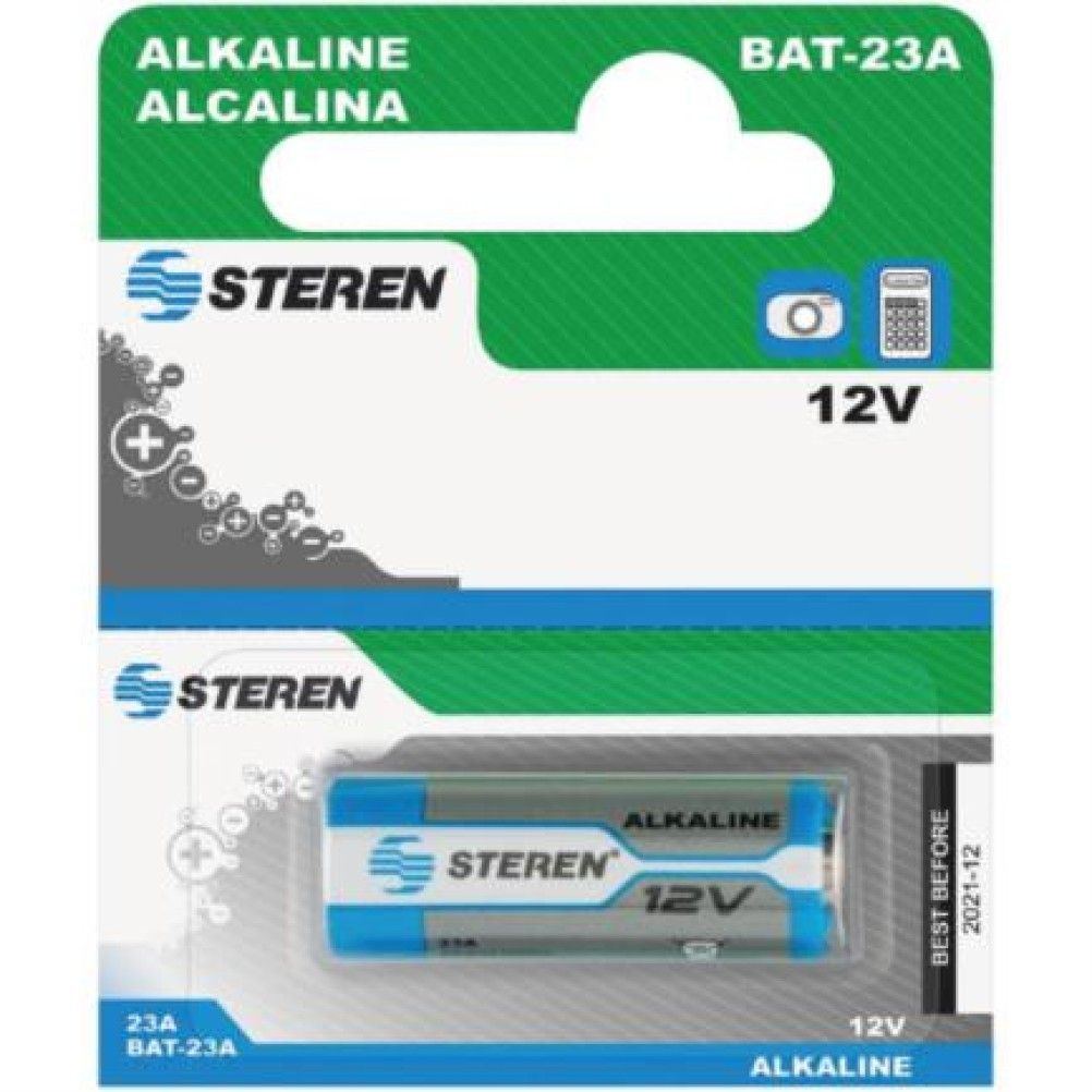 Pilas Domésticas Steren BAT-23A Batería Recargable Alcalina Tipo Cilindro 1.2 V 55 mAh Material Níquel-Metal Hidruro Color Azul, Plata