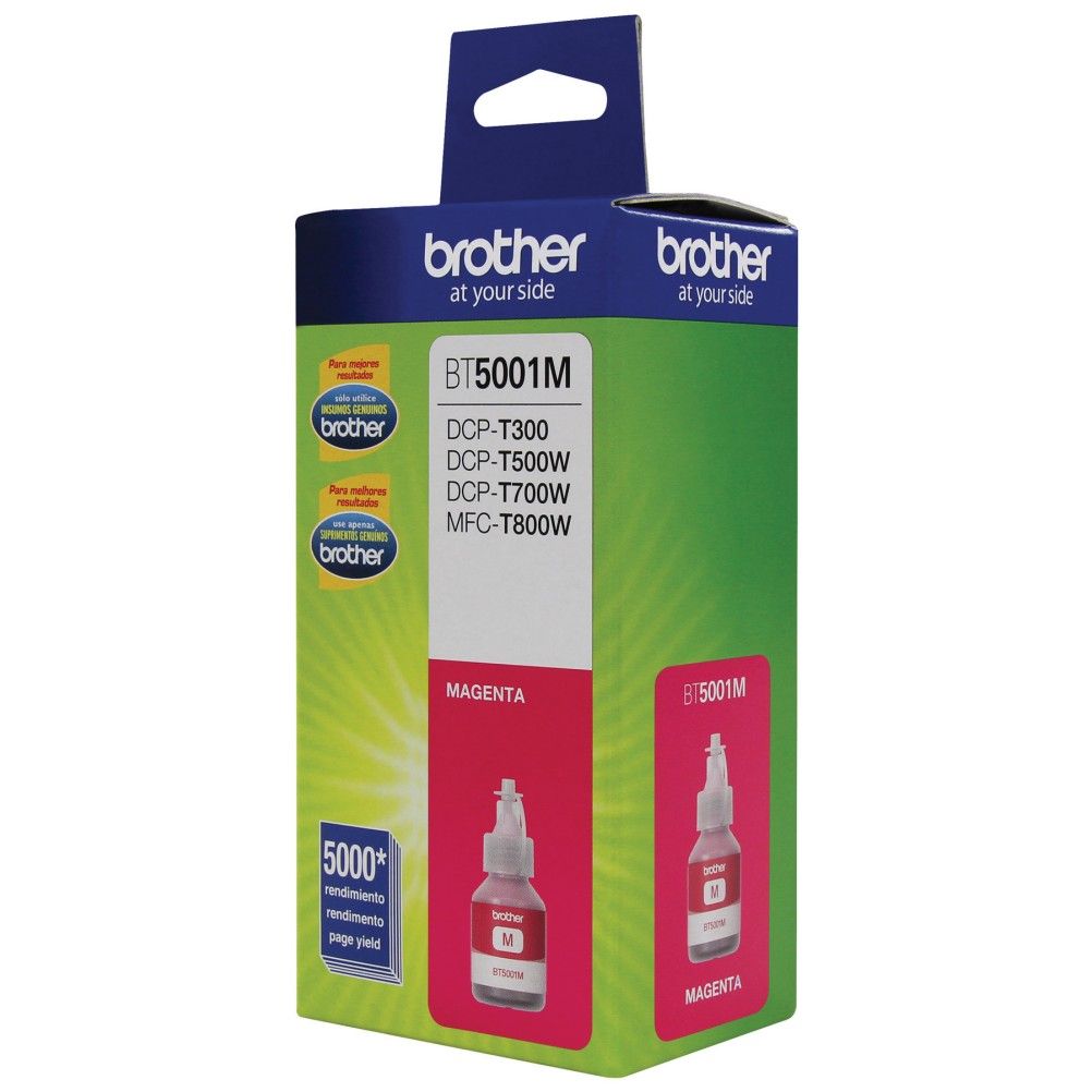 Tanque de Tinta Brother BT5001M Magenta 5000 Página(s) DCP-T300 DCP-T500W