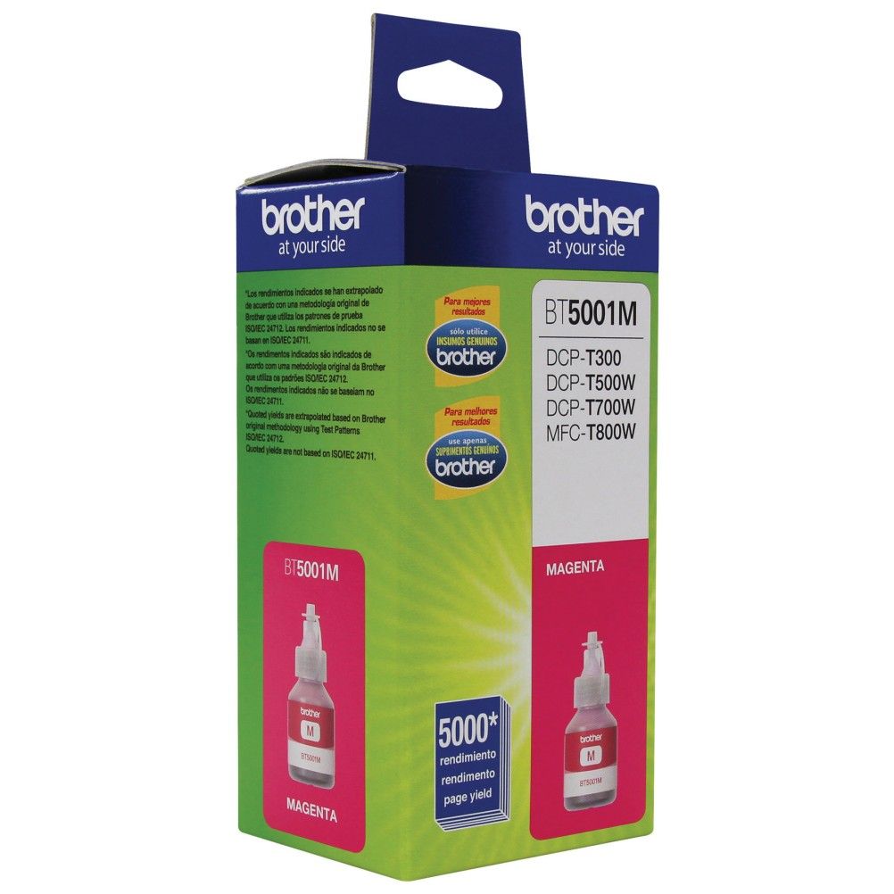 Tanque de Tinta Brother BT5001M Magenta 5000 Página(s) DCP-T300 DCP-T500W