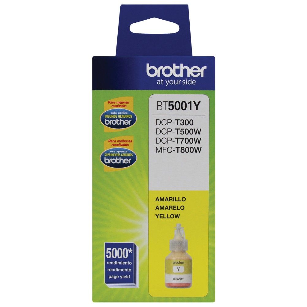 Tanque de Tinta Brother BT5001Y Amarillo 5000 Pagina(s) DCP-T300 DCP-T500W