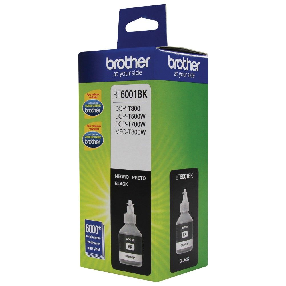 Tanque de Tinta Brother BT6001BK Negro 6000 Pagina(s) DCP-T300 DCP-T500W