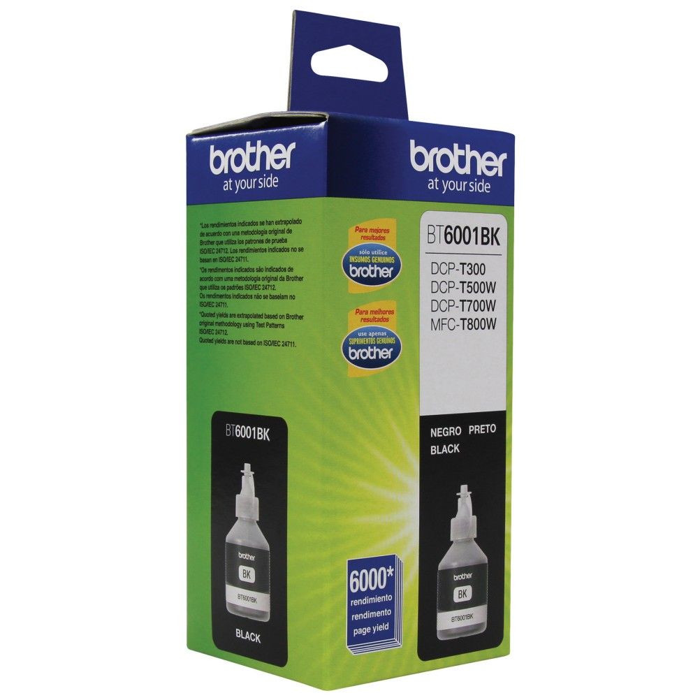 Tanque de Tinta Brother BT6001BK Negro 6000 Pagina(s) DCP-T300 DCP-T500W