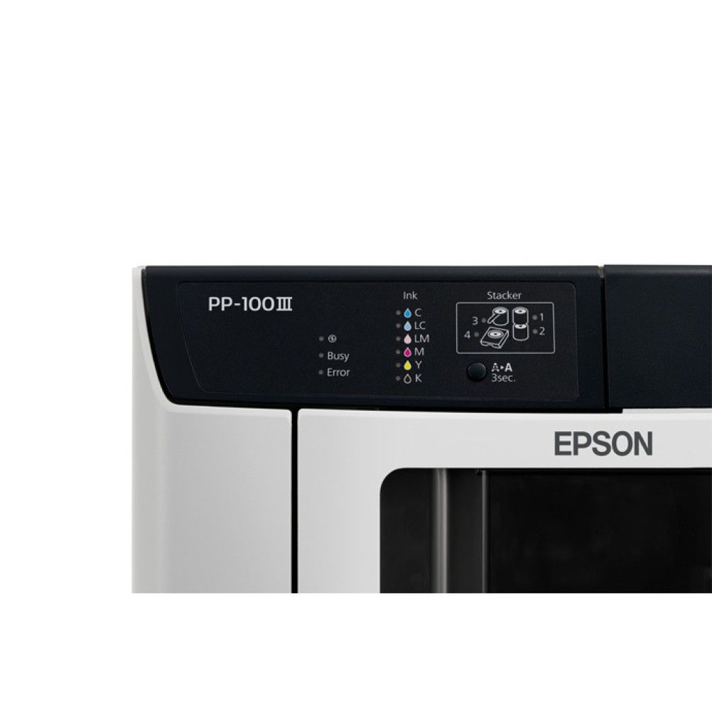 Impresora y Productor de Discos Epson PP-100III Dye Ink 60 Disco(s) Negro, Blanco