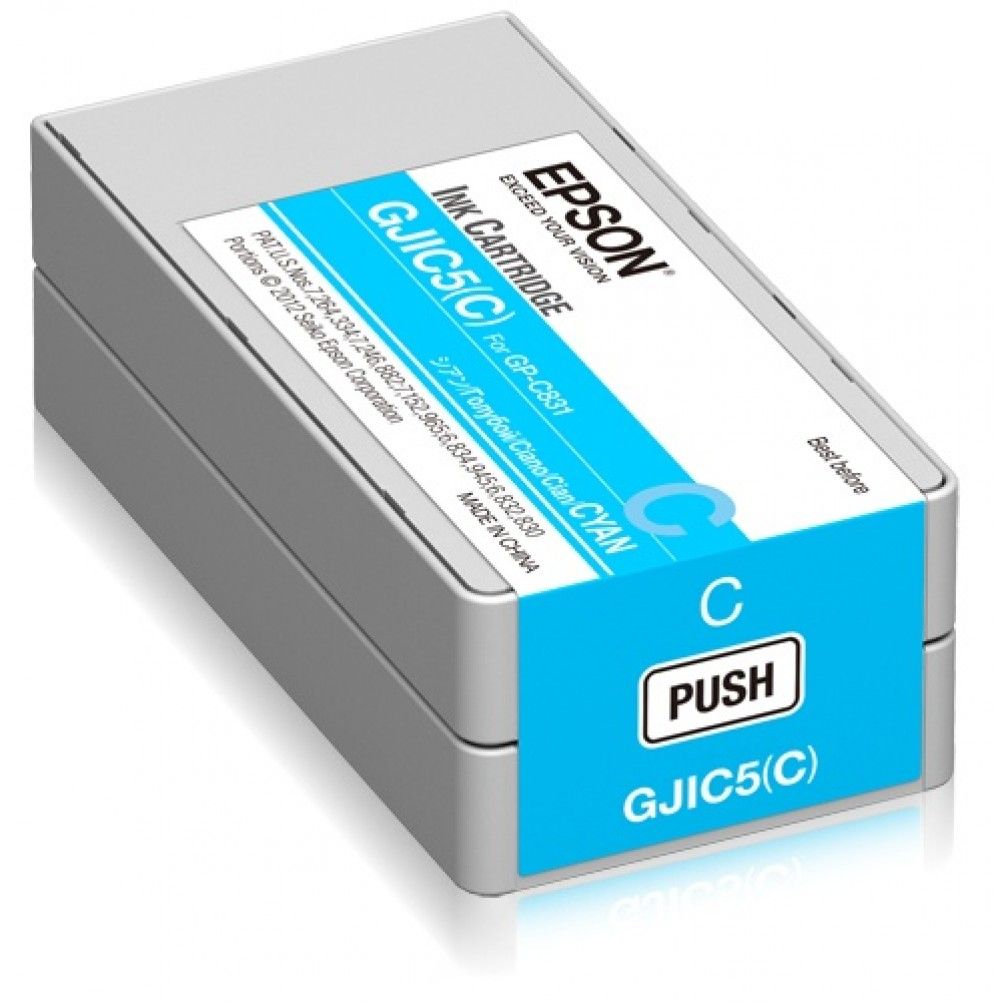 Tinta Para Impresora Cartucho Epson Gjic5(C) Cyan, 32.5Ml, C13S020564