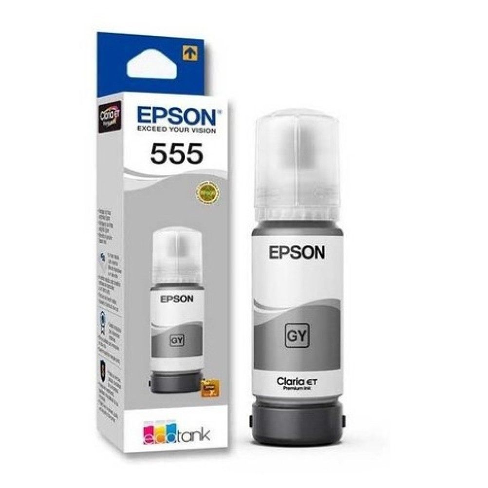 Tinta Epson T555 Gris Claro EcoTank L8180, L8160