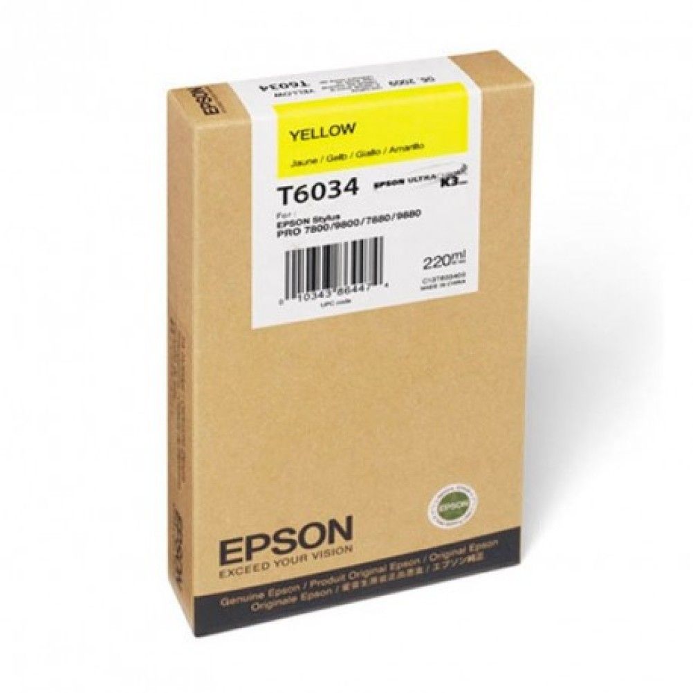 Cartucho de Tinta Epson T603400 Amarillo Stylus Pro 7880/9880