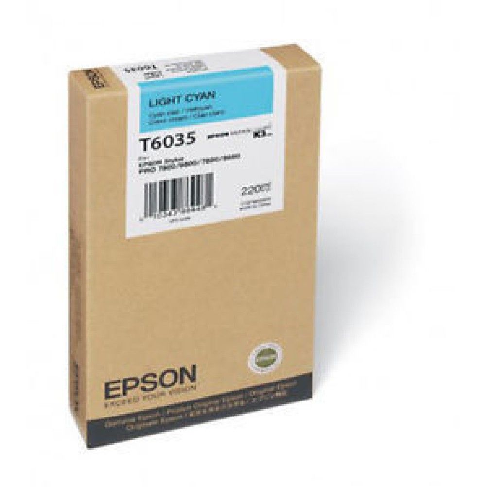 Cartucho de Tinta Epson T6035 Cian Claro Stylus Pro 7880, 9880