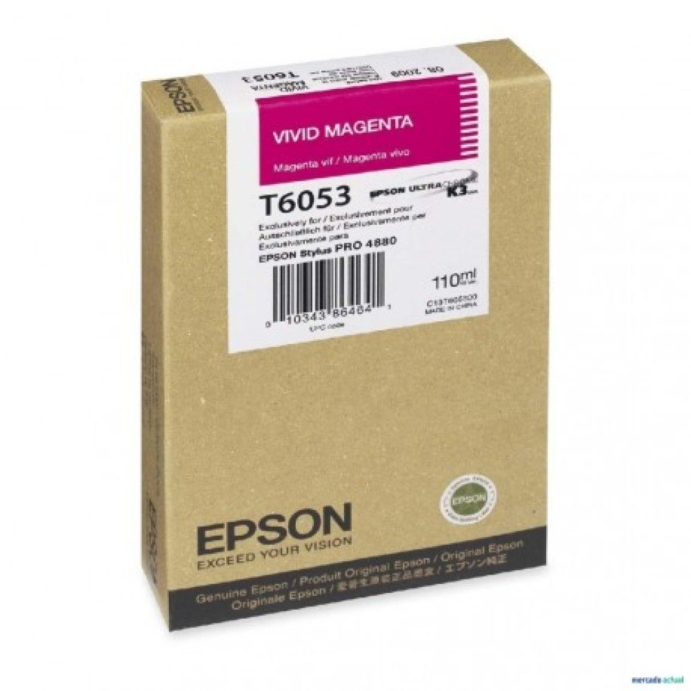 Cartucho de Tinta Epson T603B00 Magenta Stylus Pro 7800, 7880