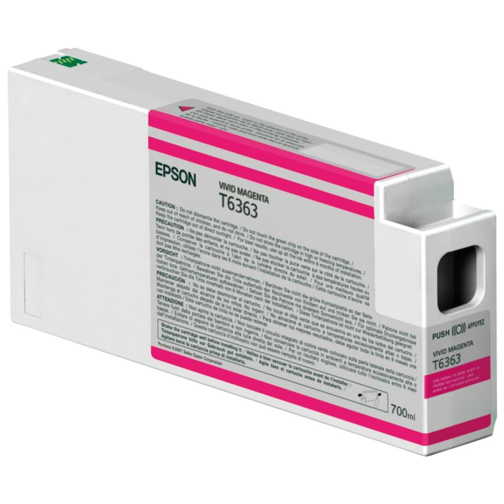 Cartucho de Tinta Epson T636300 Magenta Vivio Stylus Pro WT7900, 9890