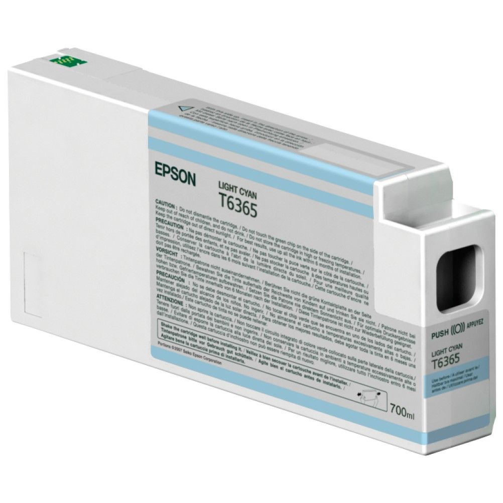 Cartucho de Tinta Epson T6365 Cian Claro Stylus Pro WT7900, Pro 9900