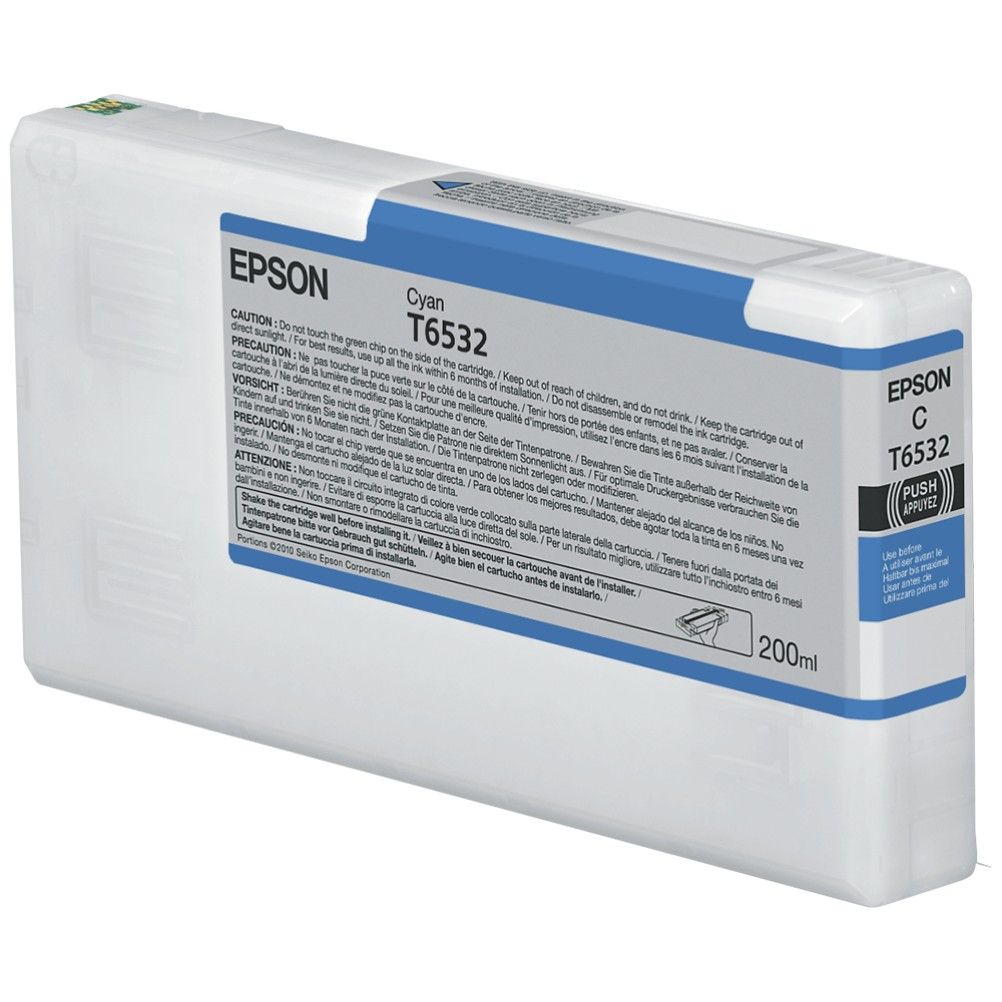 Cartucho de Tinta para Impresora Epson T6532 Cian Stylus Pro 4900 SpectroProofer UV