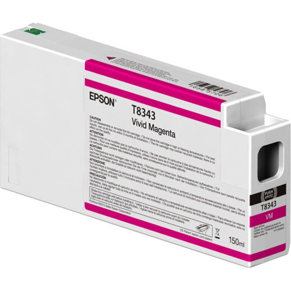 Cartucho de Tinta para Impresora Epson T834300 Magenta Vivo SC-P6000, P7000