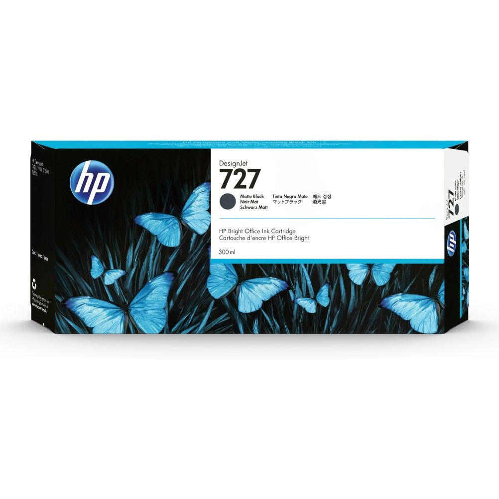 Cartucho de Tinta HP 727 Negro Mate 3600 Pagina(s) HP DesignJet T920, T1500