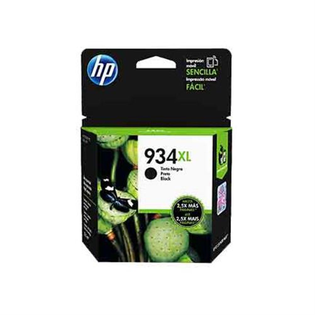 Cartucho de Tinta HP 934XL Negra Original - (C2P23AL)