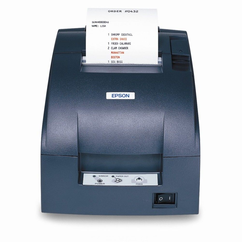 Miniprinter Epson TM-U220A Matriz de Punto RS-232 Alambrica Negro