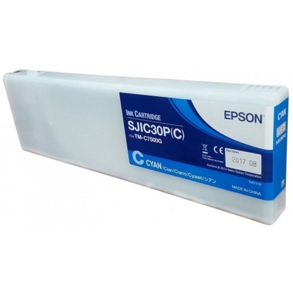 CARTUCHO EPSON SJIC30P CYAN GLOSS, PARA COLORWORKS C7500G, C33S020636