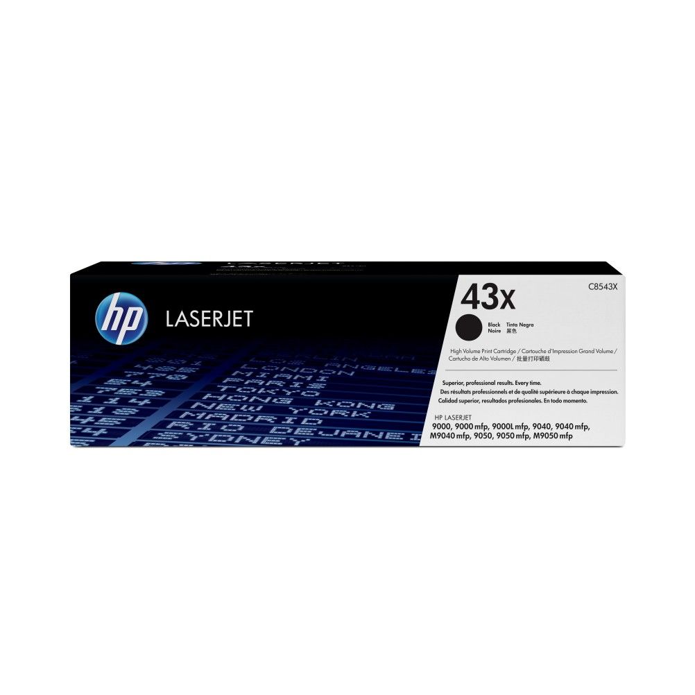 Cartucho de Toner HP 43X Negro. LaserJet 9000, 9040