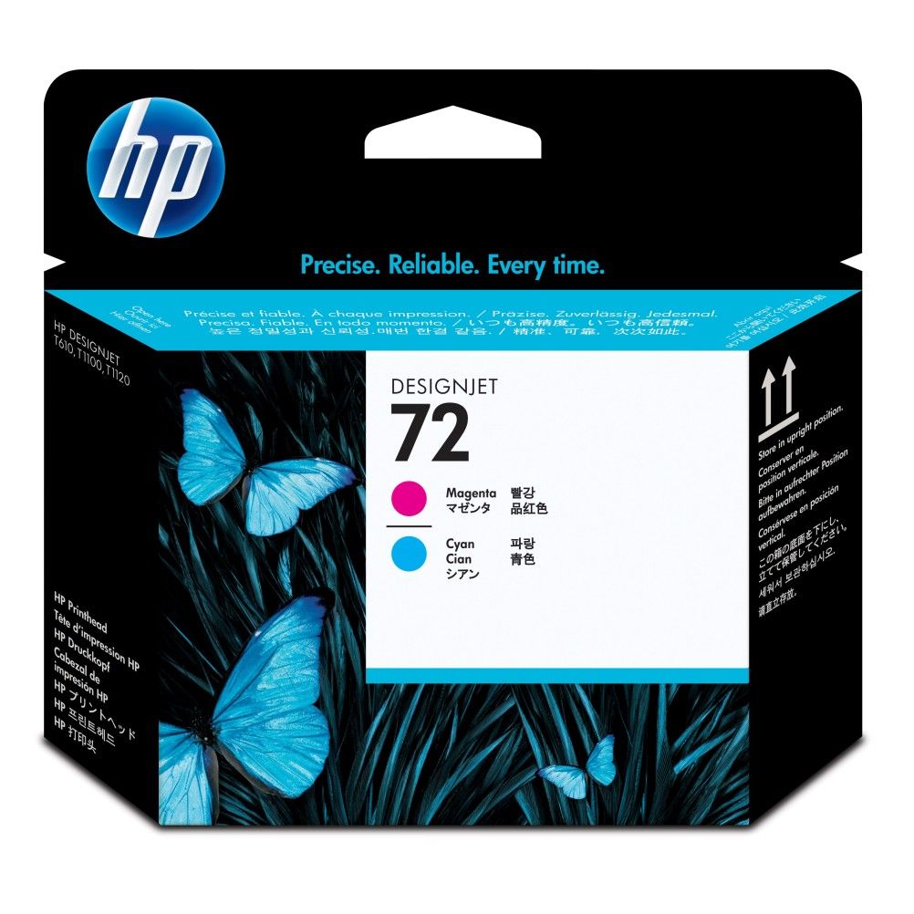 Cabezal de Impresora HP 72 Magenta, Cian DesignJet T610 Printer, T620