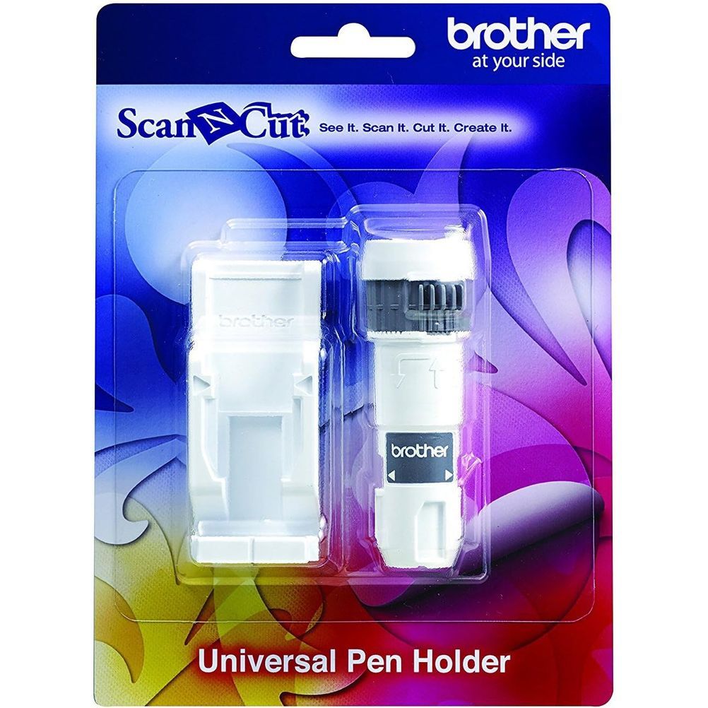 Soporte Universal Brother Scann-Cut CAUNIPHL Compatible con Bolígrafos de entre 9,6 mm y 11,4 mm. Color Blanco