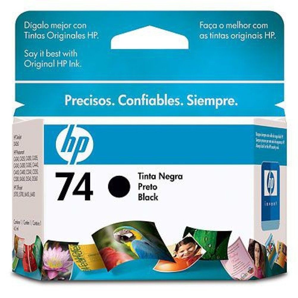 Cartucho de Tinta HP74 Negro 200 Página(s) HP Officejet J5780