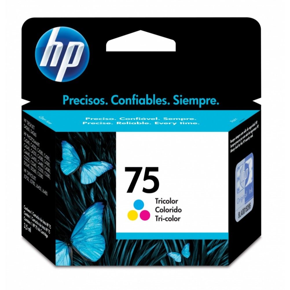 Cartucho de Tinta HP 75 Multicolor 200 Página(s) Officejet J5780