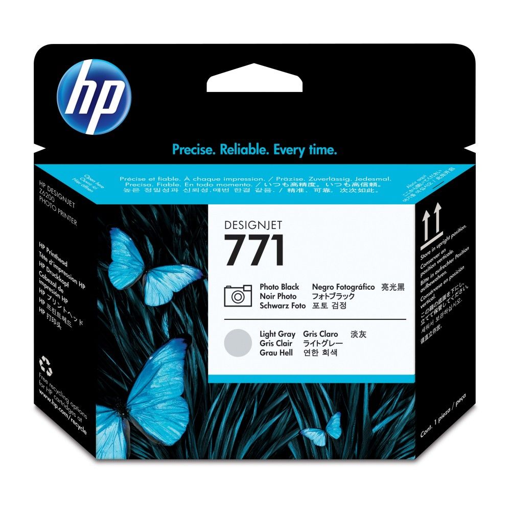 Cabezal de Impresora HP 771 Gris Claro, Foto Negro Inyección de Tinta DesignJet Z6200 Photo Printer