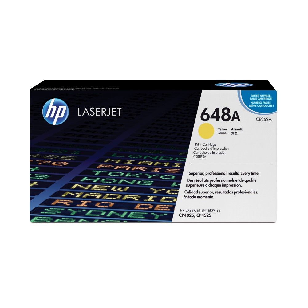 Cartucho de Toner HP 648A Amarillo 11000 Página(s) HP LaserJet Enterprise CP4025, CP4525