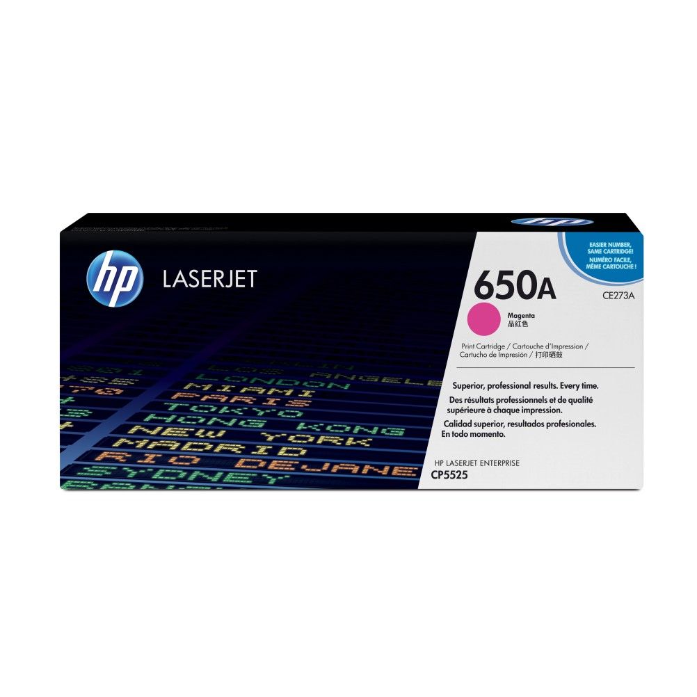 Cartucho de Toner HP 650A Magenta 15000 Pagina(s) HP LaserJet Enterprise CP5525, M750