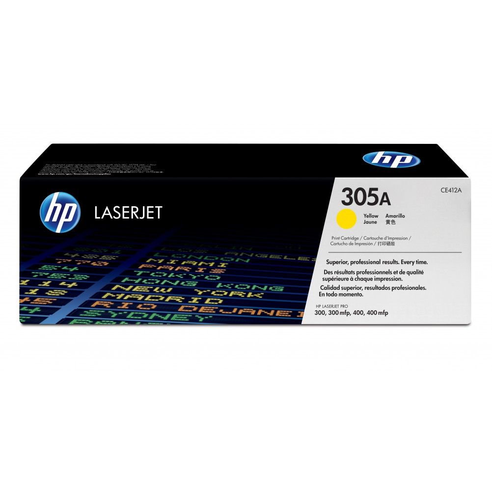 Cartucho de Toner HP 305A Amarillo 2600 Página(s) HP LaserJet Pro M351, M375, M451