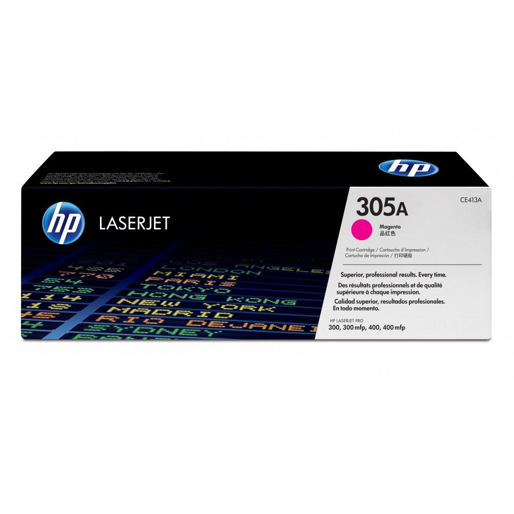 Cartucho de Tóner HP 305A Magenta 2600 Página(s) HP LaserJet Pro M351, M375, M451