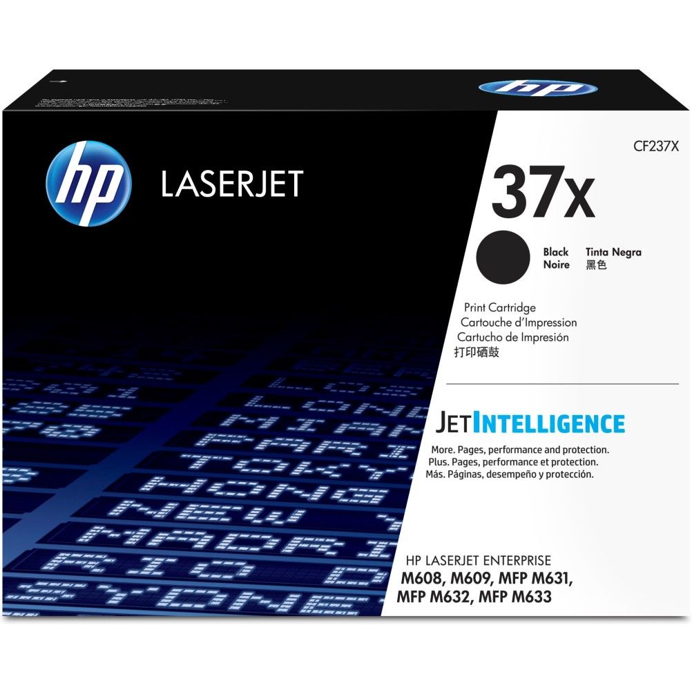 Cartucho de Toner HP 37X Negro 25000 Pagina(s) HP LaserJet Enterprise M608, M609