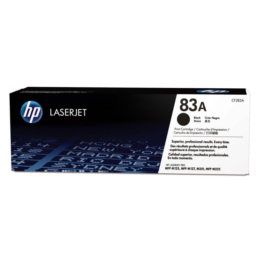 Cartucho de Tóner HP 83A Negro HP LaserJet Pro M125, M127, M201