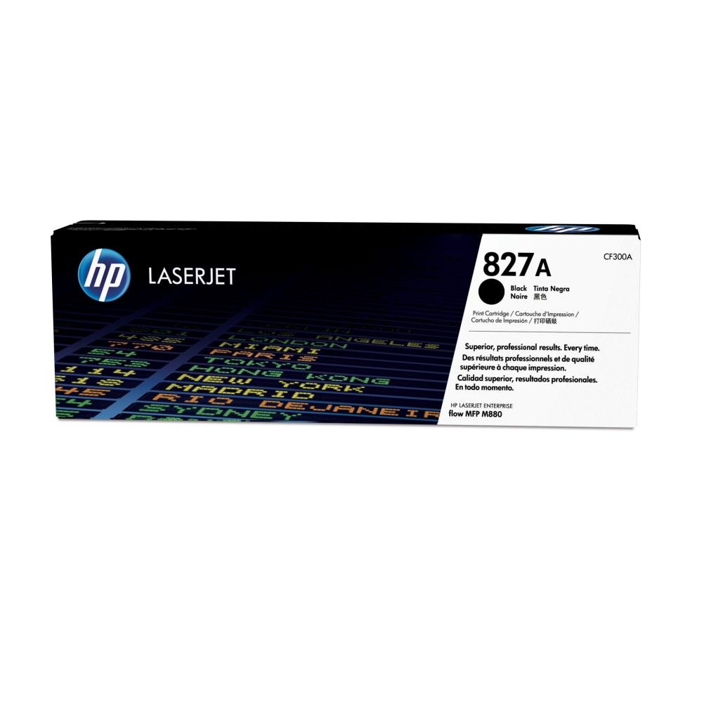 Cartucho de Toner HP 827A Negro HP LaserJet Enterprise Flow M880