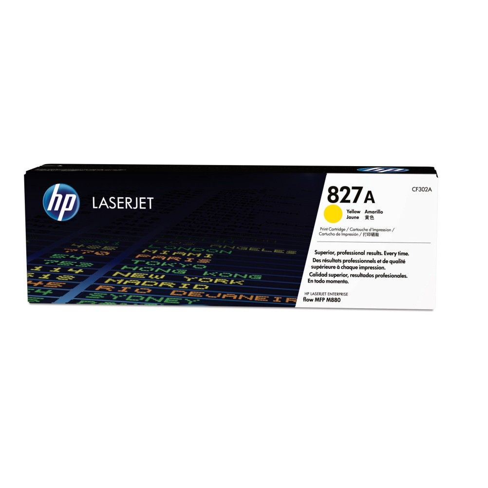 Cartucho de Toner HP 827A  Amarillo 32000 Pagina(s) HP LaserJet Enterprise Flow M880