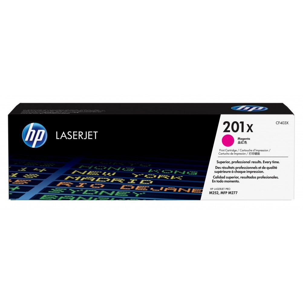 Cartucho de Toner HP 201X Magenta 2300 Pagina(s) HP LaserJet Pro M252, M274, M277