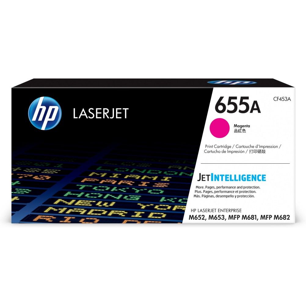 Cartucho de Toner HP 655A Magenta 10500 Página(s) HP LaserJet Enterprise M652, M653