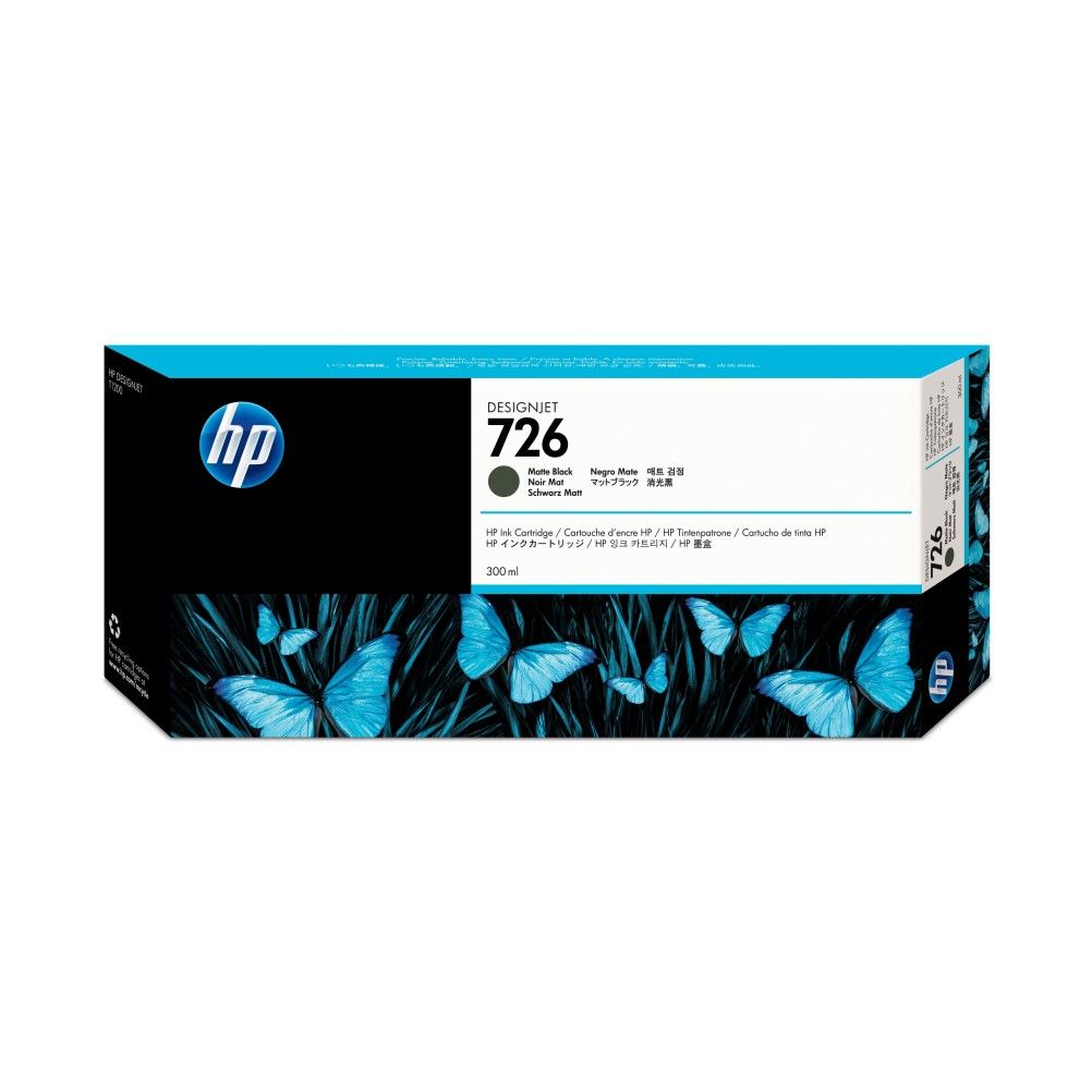 Cartucho de Tinta HP 726 Negro Mate 3500 Pagina(s) HP DesignJet T1200, T1200 HD