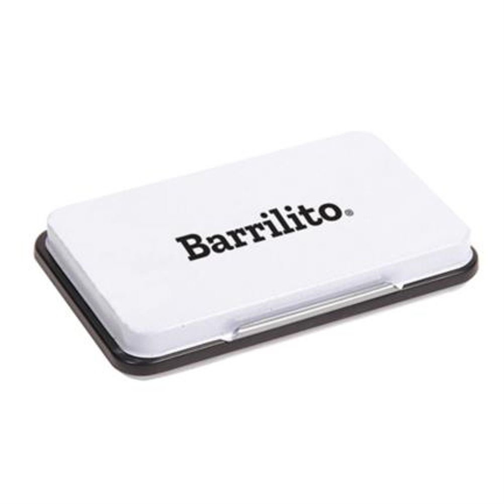 Cojín para Sellos Barrilito CO3N Entintado Plástico Color Negro, Blanco