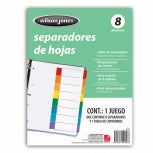 Acco Wilson Jones Separador P5919 Multidex Básico, Tamaño Carta, 5 Piezas