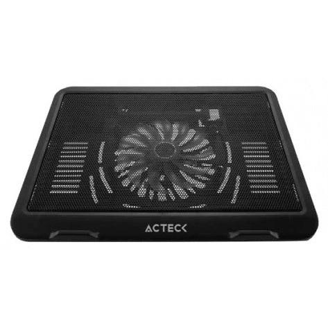 Acteck Base Enfriadora AC-929080 para Laptop 15", con 1 Ventilador 1000RPM, Negro