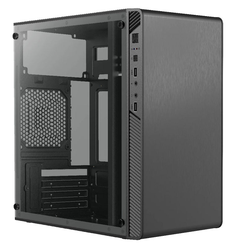 Gabinete Acteck Performance II GI215W con Ventana, Micro-Tower, Micro-ATX/Mini ATX, USB 2.0, con Fuente de 500W, sin Ventiladores Instalados, Negro