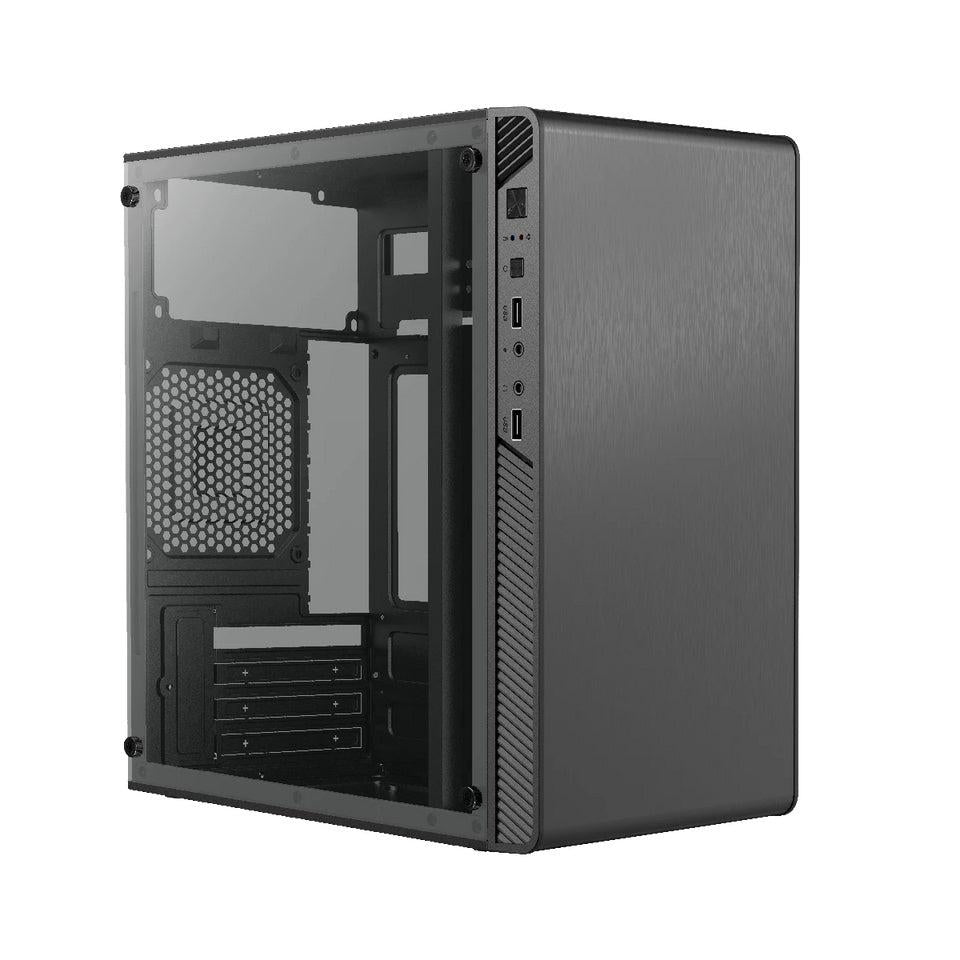 Gabinete Acteck Performance II GI215W con Ventana, Micro-Tower, Micro-ATX/Mini ATX, USB 2.0, con Fuente de 500W, sin Ventiladores Instalados, Negro