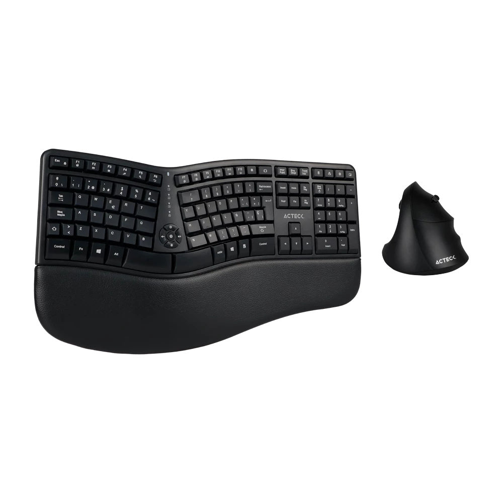 Kit de Teclado y Mouse Acteck Creator Virtuos Fitt MK770, Inalámbrico, RF Inalámbrico, Negro (Español)