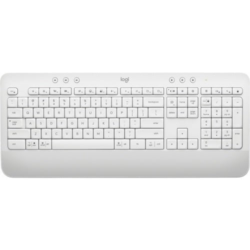 Teclado Logitech Signature K650, Inalámbrico, Bluetooth, Blanco (Español)